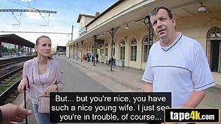 old grumpy dude pays to fuck hot young trophy wife riding cock