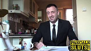 slutty blonde bound for rough maledom face spit anal cowgirl cum😈🔥