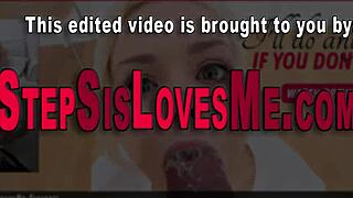 stepsis teen 18+ pov blowjob makes me cum deep in her mouth