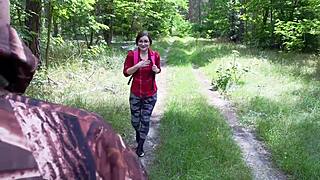 Tiny german student emily petite 18+ bent over fucked raw public outdoor