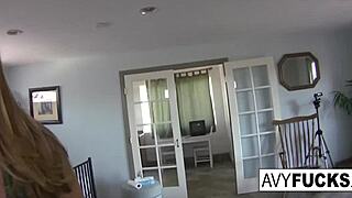 busty blonde avy and aurora snow play nude lesbian games at home