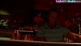 ever wonder how strapon dommes humiliate and fuck sissy in a crowded bar?