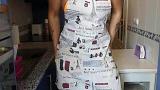 Hey big tits milf wife with huge clit, squirting in kitchen while muscular bodybuilder fucks your creamy pussy raw?