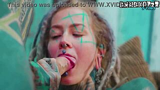 dreadlocks punk in HEELS takes BWCs ROUGH ANAL gapes and FACIAL