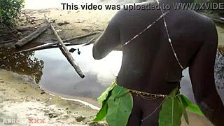Wanna watch this busty African witch grind her huge ass and thick tits in erotic ritual dance then cleanse in sacred water?