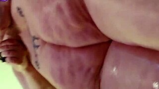 i can't get enough of sandra's fat hairy pussy lips licked in her big ass garage worship