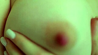 Close-Up Play with Petite 18+ Puffy Nipples and Small Natural Tits