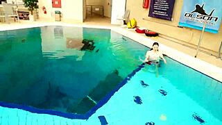 i'm diving underwater with hairy teen marketa's tight pussy