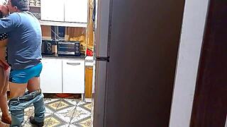 Wife Fucks Lover in Sinful Kitchen