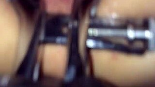 hey shemale babe shoved that speculum right up my ass feels wild