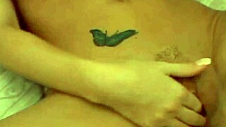 girl boldly spreads huge natural tits while slamming massive dildo deep in wet pussy for intense orgasm