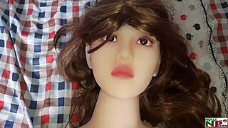 I feel so connected fucking my homemade sex doll with that massive cock toy deep inside