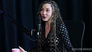 Compilados da Jujube delícia no Bora cast com Bruna Carlos sheer red