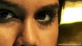 seductive indian brunette teases nude with erotic dance moves