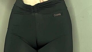 Asmr Teases Cameltoe In Tight Black Leggings Softly