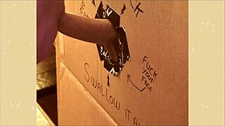 Hey this homemade gloryhole has me sucking cock nonstop