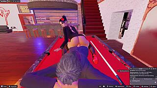 Secretary Jerri Khan Rides Boss Hard on Pooltable for Deepthroat Office Quickie