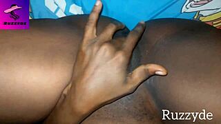 Ruzzyde Fingers Unwashed Creamy Pussy in Garage Early Morning Groping Masturbation