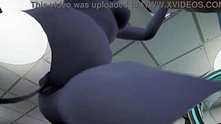 Shaved Pussy Meets Alien Monster in Hairless Blowjob Contact Game