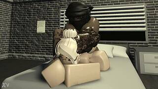 roblox blonde whore can't get enough of my big black cock