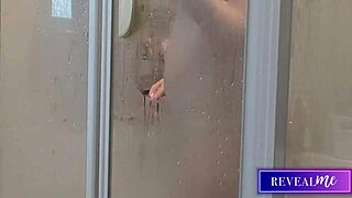 i can't stop watching this hot italian milf's wet shower tits play