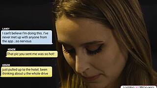 Petite Teen 18+ Licks Milf Pussy on First Lesbian Date Kiss