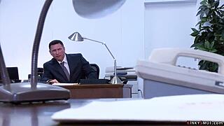 busty blonde secretary bound choked deepthroat dp gangbang submission