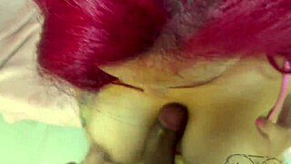 big black cock barebacks big tit redhead milf cuckolding husband with creampie!