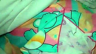 waking daughter's fat chubby friend for juicy pussy creampie at midnight?!