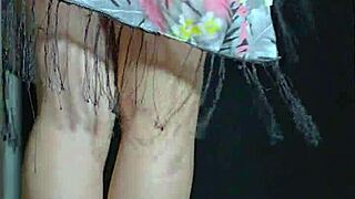 college babes 18-19 asian latina big ass bounce soapy wet shower homemade masturbation shaved pussy bubbles