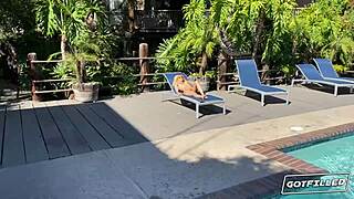 petite latina destiny cruz rides cock cowgirl, gets doggystyle rimjob before creampie fill