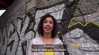 me playin silly games outdoors flashin pussy to win cash or fuck