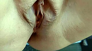 Mature Woman Squats Gapes Cunt on Outdoor Deck