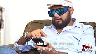 Shy Venezuelan teen loves porn casting session so much