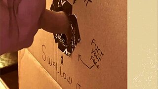 Hey this homemade gloryhole has me sucking cock nonstop