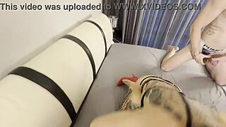 Sexy skinny asian ladyboy nang deepthroats big cock doggystyle!