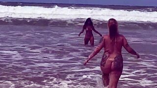 Bahia Beach Friends Drop Bikinis For Local Machos And Teens