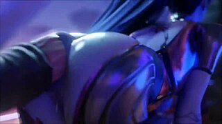 Widowmaker's Massive Booty Bounces in Steamy SFM PMV