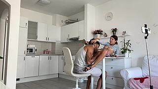 bts with curvy latina riding bbc doggystyle then missionary hardcore