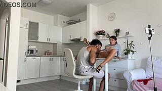 bts with curvy latina riding bbc doggystyle then missionary hardcore