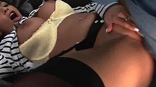 romana's big tits bounce fucking boss before creampie finish