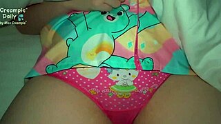 waking daughter's fat chubby friend for juicy pussy creampie at midnight?!