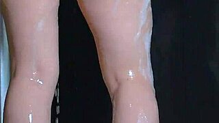 college babes 18-19 asian latina big ass bounce soapy wet shower homemade masturbation shaved pussy bubbles