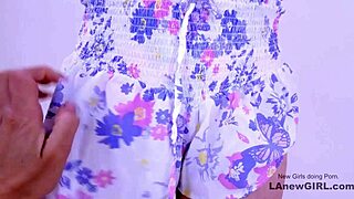 Whoa, cute strapon nanny hits insane lesbian orgasms fast!