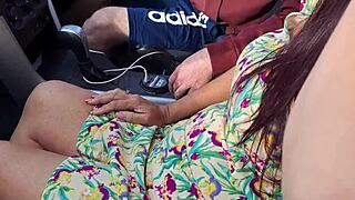 amateur wife dogging in car picks stranger for bareback creampie pussy fuck