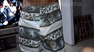 Hubby shaves my pussy smooth all over cause lover loves me bald and wet