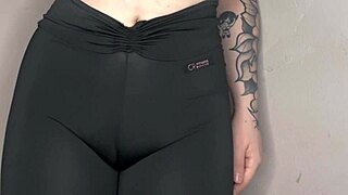 Asmr Teases Cameltoe In Tight Black Leggings Softly