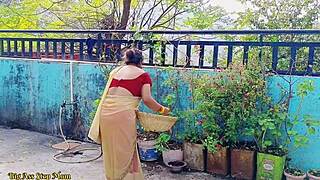 Ever wonder how a hot indian teen and stepmom share one young cock outdoors?