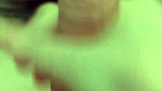 amateur strokes massive cock in homemade relax session