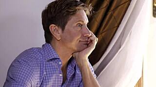 Stepson pounds busty wife's shaved pussy